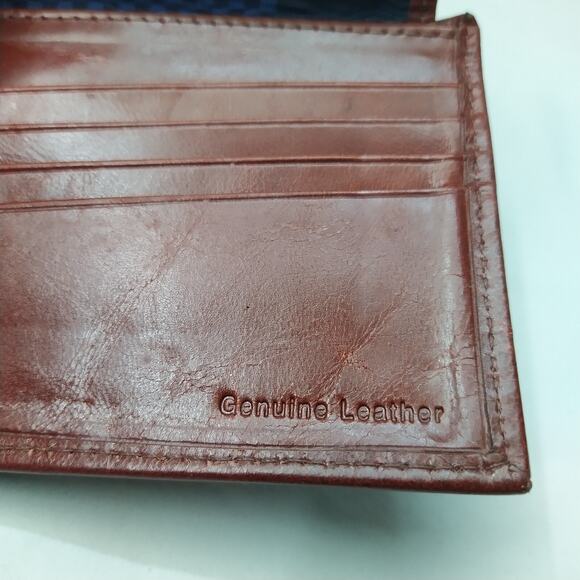 Ben Sherman Brown Leather Credit Card ID Window Bifold Man Wallet - Picture 10 of 15